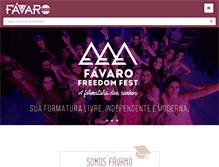 Tablet Screenshot of favaroeventos.com.br